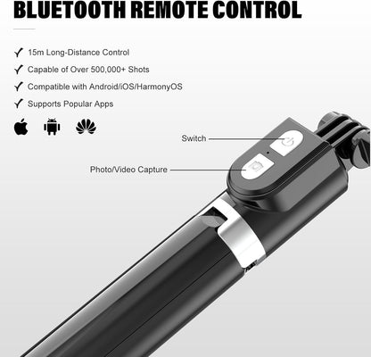 3 in 1 Bluetooth Remote Control Tripod Selfie Stick