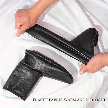 Leather Warm Socks