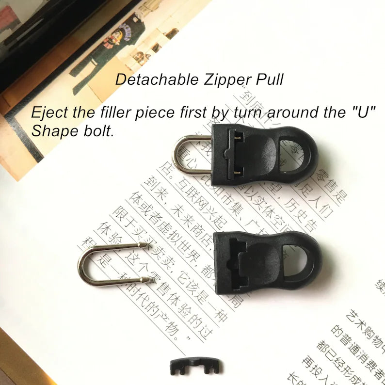 Removable Zipper Pull Replacement